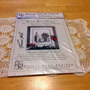 Cross Stitch Guide, Ronnie Rowe signed, Bruton Parish Church